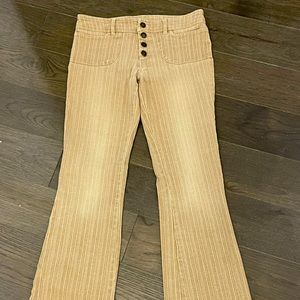 70s style boot cut stretchy pants